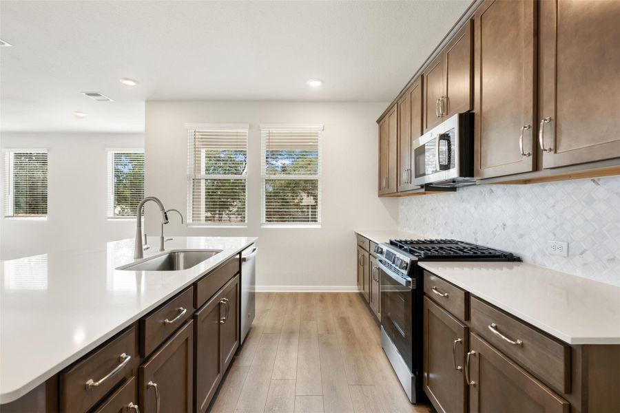Furnished interior view inside a new home in The Cottages at La Cima, San Marcos (Image 5).