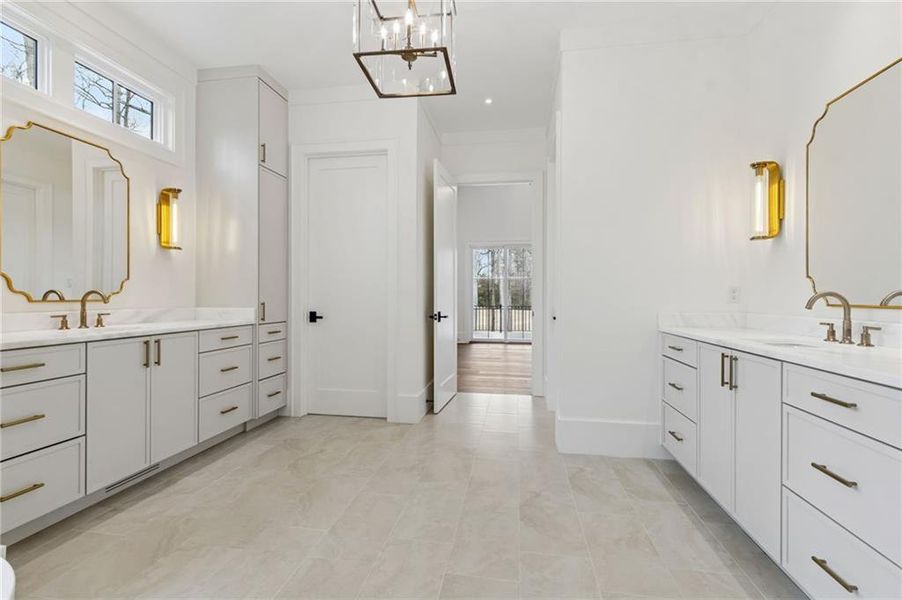 Furnished interior view inside a new home in , Suwanee (Image 17).