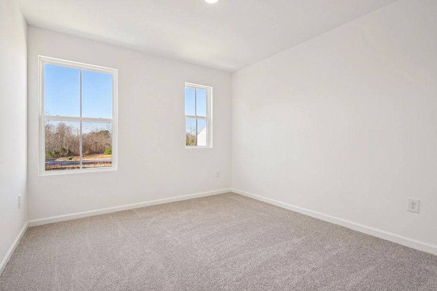 Spacious, unfurnished interior of a new home in Towns at Crescent Mills, Wilson's Mills (Image 17). Spacious, unfurnished interior of a new home in Towns at Crescent Mills, Wilson's Mills (Image 17).