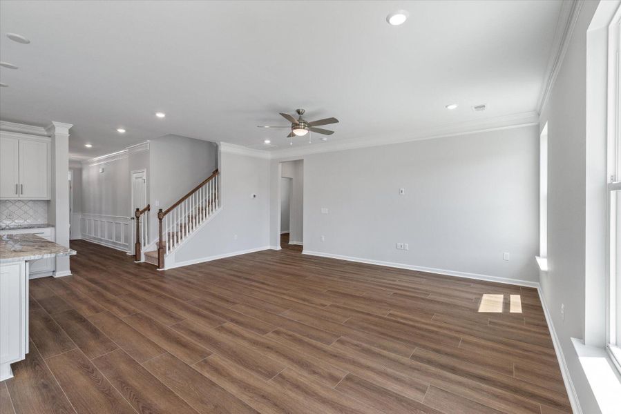 Spacious, unfurnished interior of a new home in Oakley Pointe, Moncks Corner (Image 7). Spacious, unfurnished interior of a new home in Oakley Pointe, Moncks Corner (Image 7).
