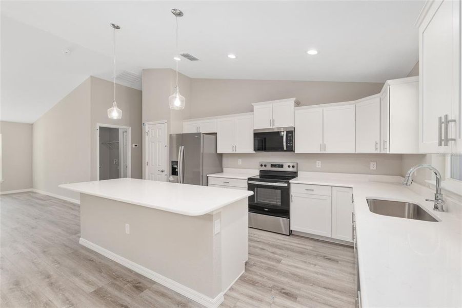 Furnished interior view inside a new home in , Dunnellon (Image 6).