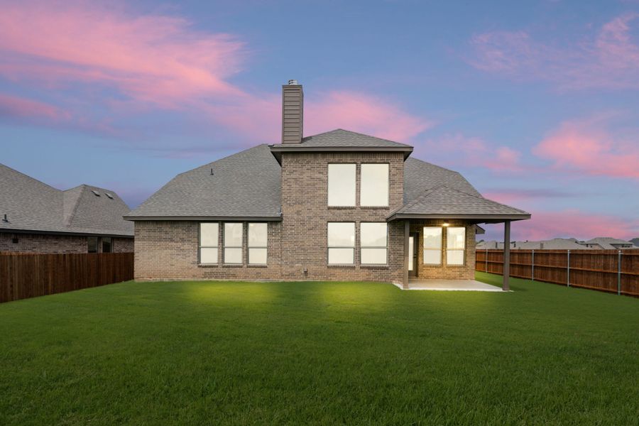 Front exterior of a new home in Mockingbird Hills, Joshua, TX, highlighting curb appeal (Image 26).