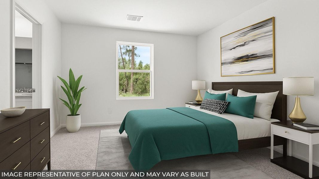 Furnished interior view inside a new home in William Trails, Willis (Image 7).