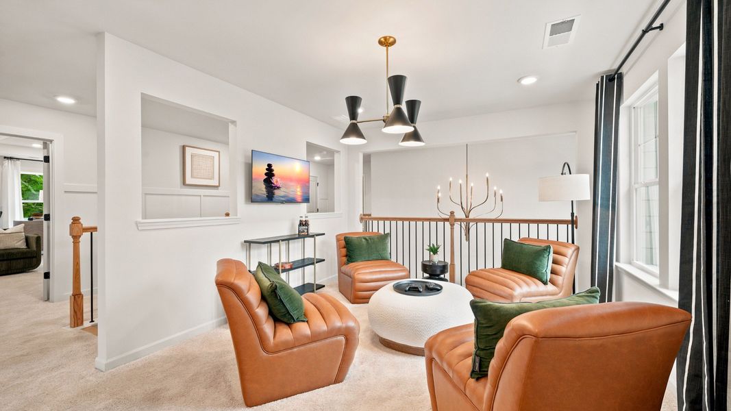 Representative furnished interior of a home built from the Rosemary II by DRB Homes in Everson, Snellville (Image 17).