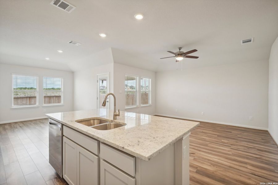Furnished interior view inside a new home in Arcadia Ridge - Premier Series, San Antonio (Image 8). Furnished interior view inside a new home in Arcadia Ridge - Premier Series, San Antonio (Image 8).