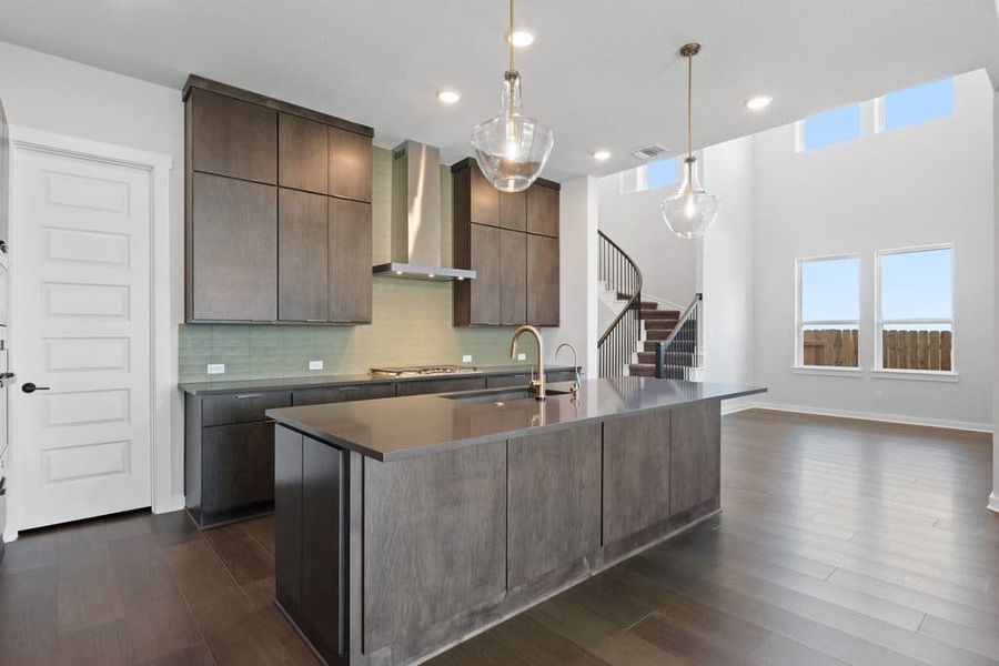 Furnished interior view inside a new home in Lariat, Liberty Hill (Image 9).