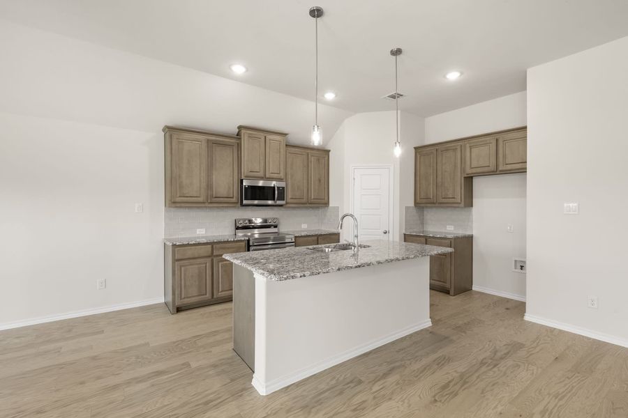 Furnished interior view inside a new home in Summer Crest, Fort Worth (Image 9). Furnished interior view inside a new home in Summer Crest, Fort Worth (Image 9).