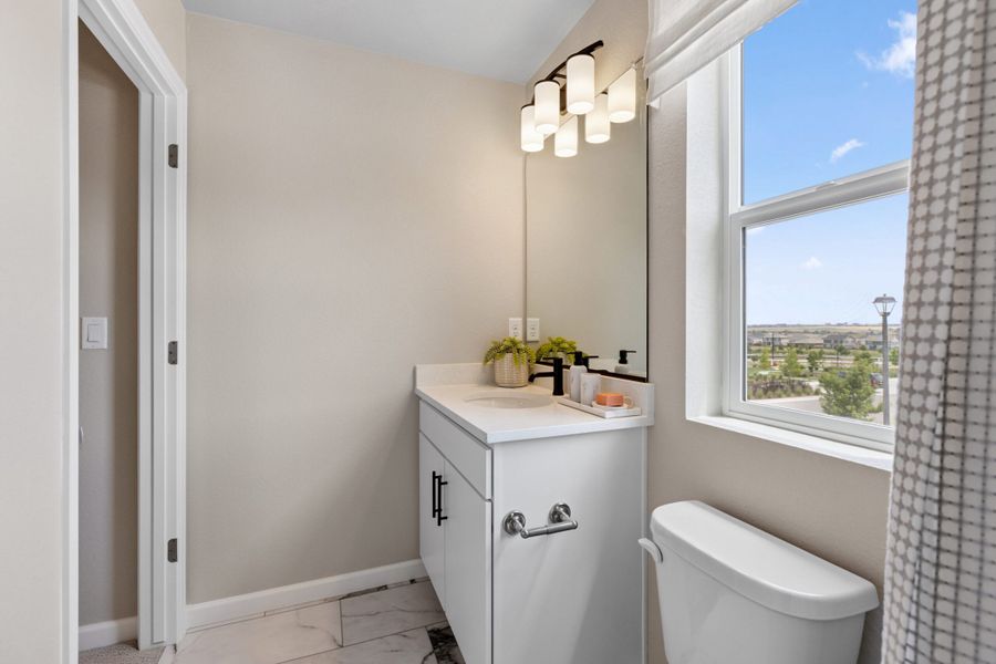 Representative furnished interior of a home built from the Biscayne by Landsea Homes in Pintail Commons at Johnstown Village, Johnstown (Image 33).