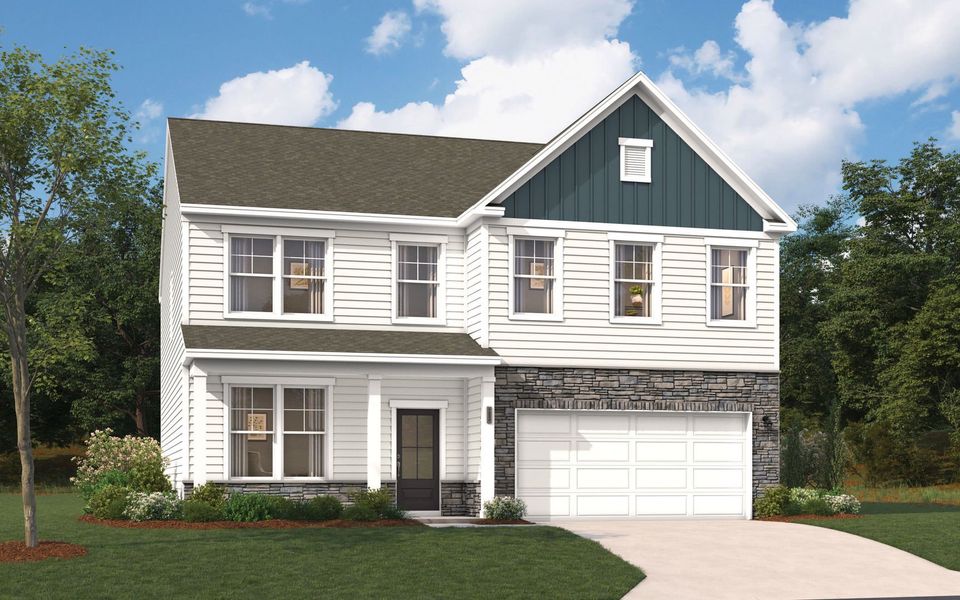 Representative exterior photo of a completed home built from the The Kershaw by Stanley Martin Homes in Riverside Ridge, Lawrenceville, GA (Image 94).