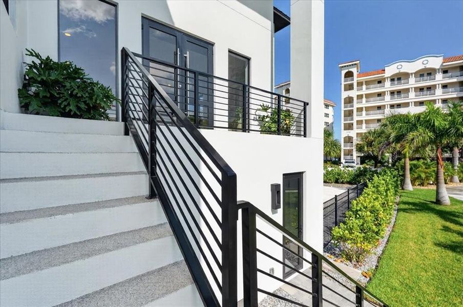 Exterior details and patio area of a home in , Redington Shores (Image 31).