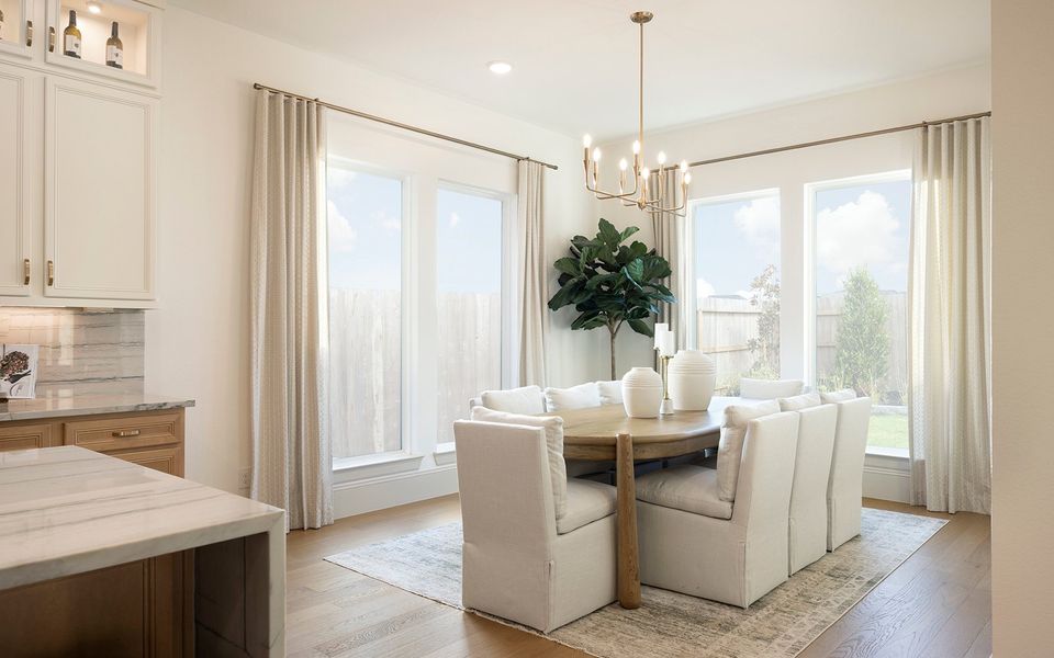 Representative furnished interior of a home built from the Broussard by Brookfield Residential in Elyson, Katy (Image 17).