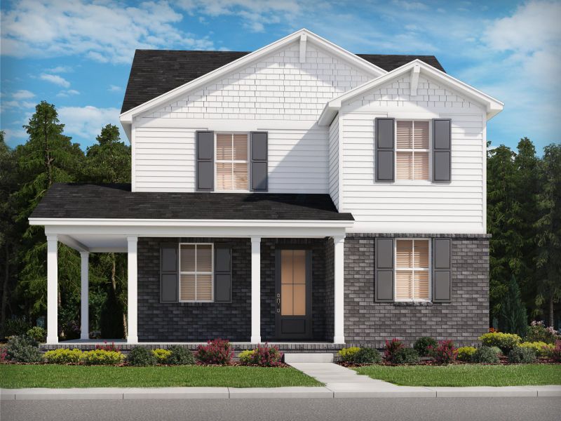 Representative exterior photo of a completed home built from the Palmetto by Meritage Homes in Poplar Farms, Franklin, TN (Image 12).