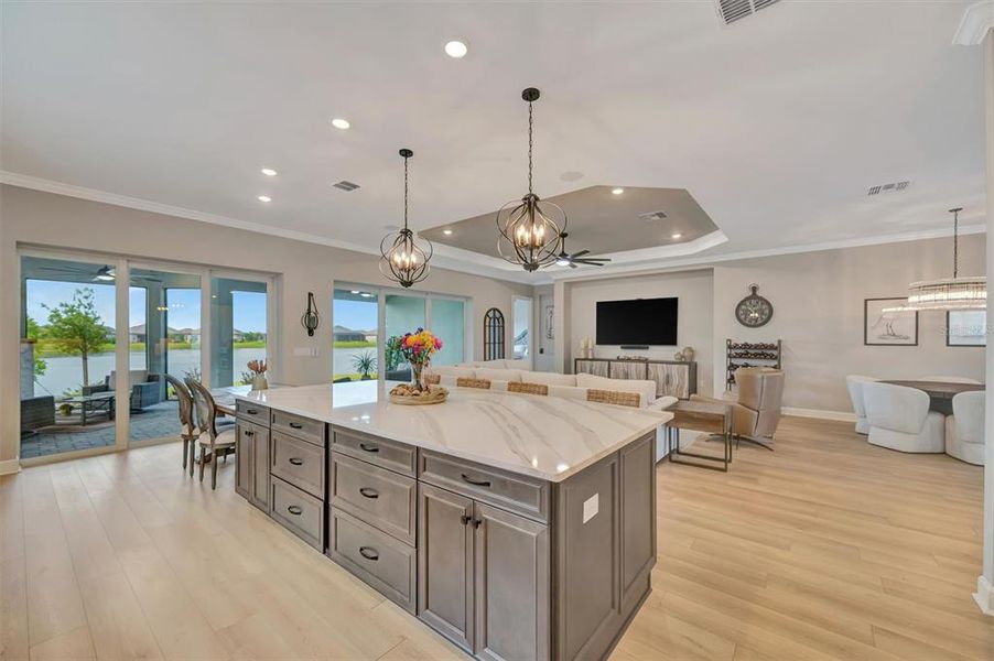 Furnished interior view inside a new home in , Palmetto (Image 33).