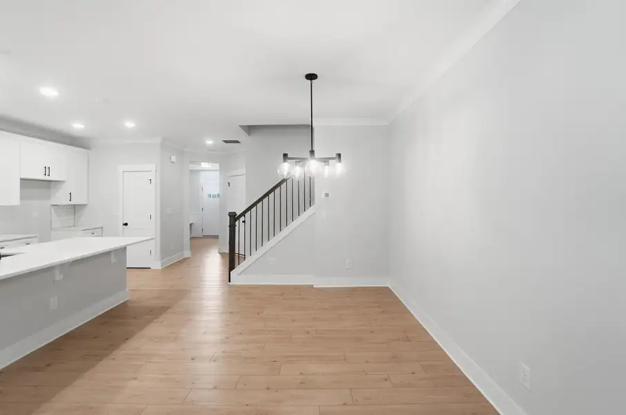 Spacious, unfurnished interior of a new home in Blythe Mill Townhomes, Waxhaw (Image 16).