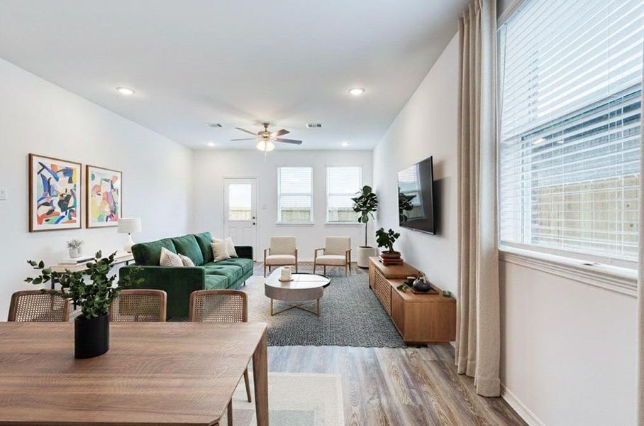 Furnished interior view inside a new home in , Katy (Image 5). Furnished interior view inside a new home in , Katy (Image 5).