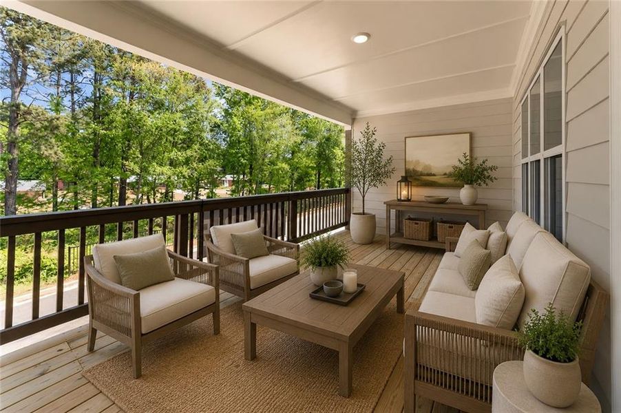 Exterior details and patio area of a home in Townes at South Main, Kennesaw (Image 23). Exterior details and patio area of a home in Townes at South Main, Kennesaw (Image 23).