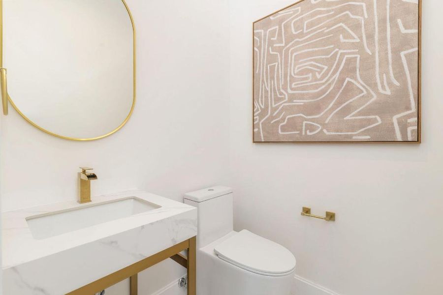 Media/Family room powder room