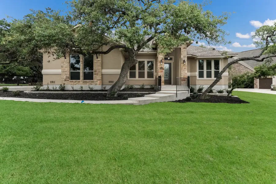 Representative exterior photo of a completed home built from the The Ridgeline by Whitestone Custom Homes in Johnson Ranch, Bulverde, TX (Image 2). Representative exterior photo of a completed home built from the The Ridgeline by Whitestone Custom Homes in Johnson Ranch, Bulverde, TX (Image 2).
