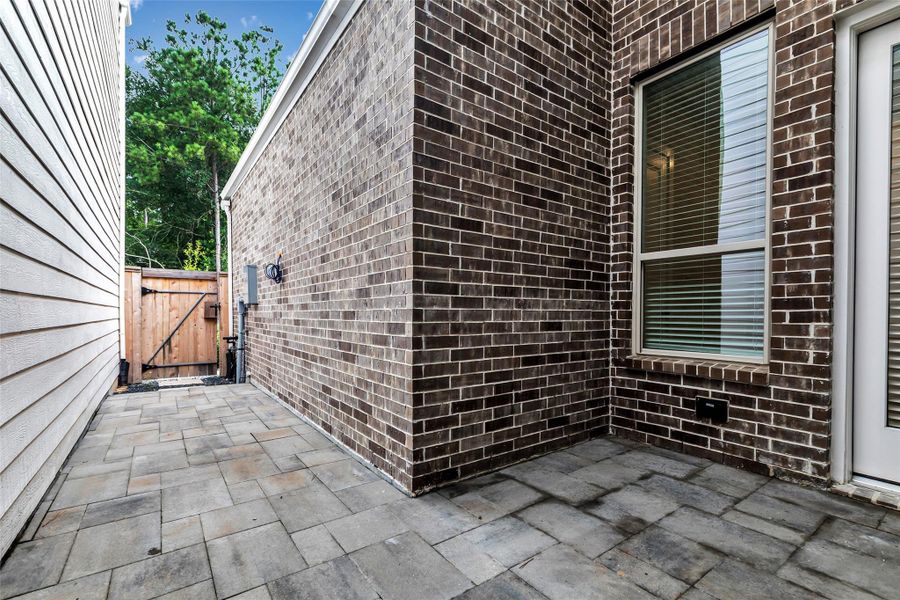 Gated access to the back of the home.