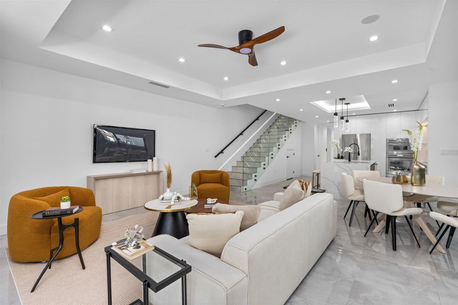 Furnished interior view inside a new home in , Fort Lauderdale (Image 6).