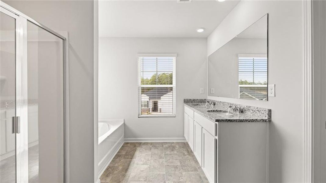 Furnished interior view inside a new home in Jackson Landing, Jefferson (Image 2).