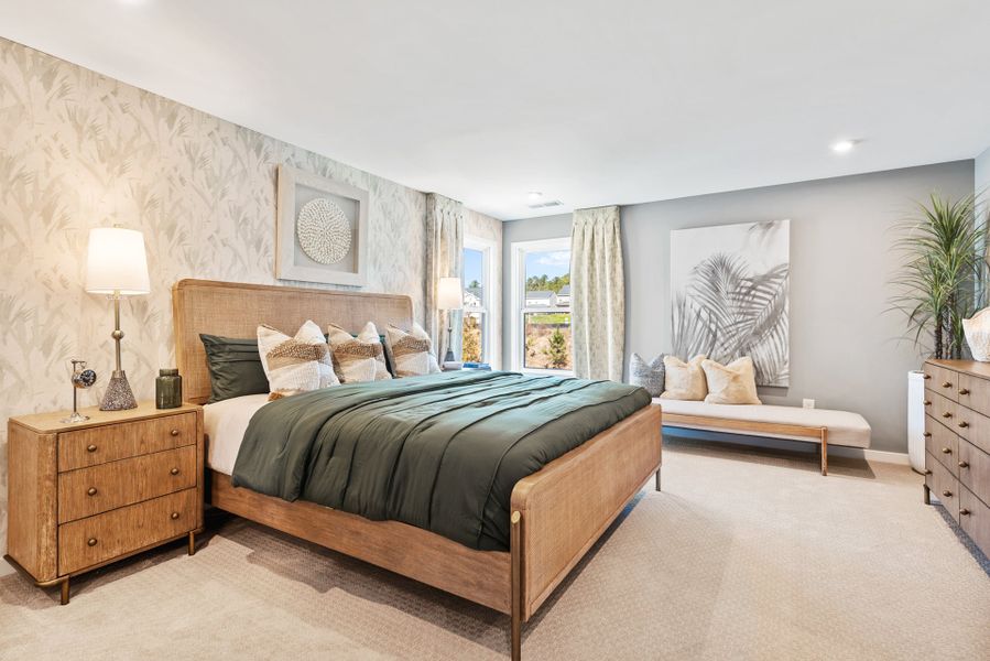 Representative furnished interior of a home built from the Greenbriar by Fischer Homes in Sage Woods, Dallas (Image 27).
