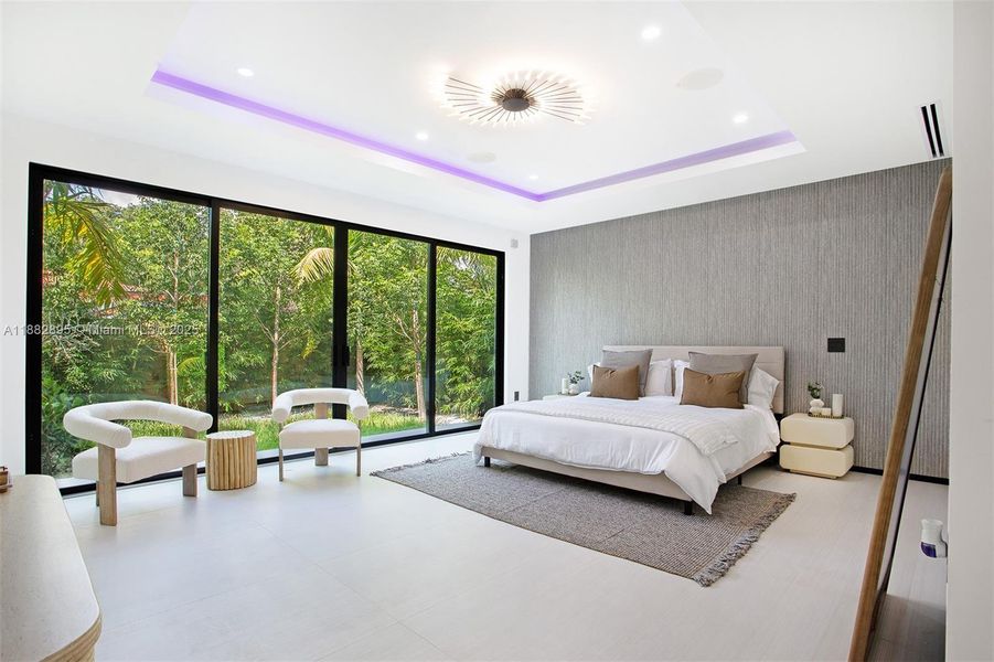 Furnished interior view inside a new home in , Miami (Image 10).