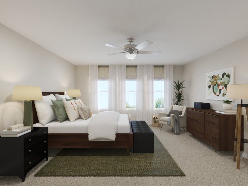 Furnished interior view inside a new home in Oak Ridge Park, Corinth (Image 5).