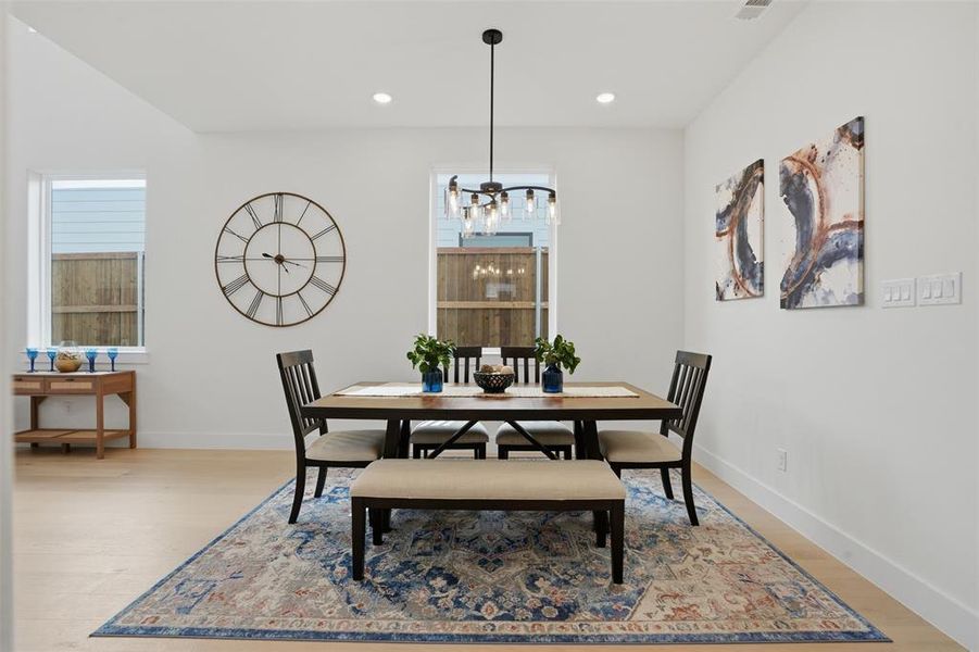 Furnished interior view inside a new home in , Dallas (Image 19).