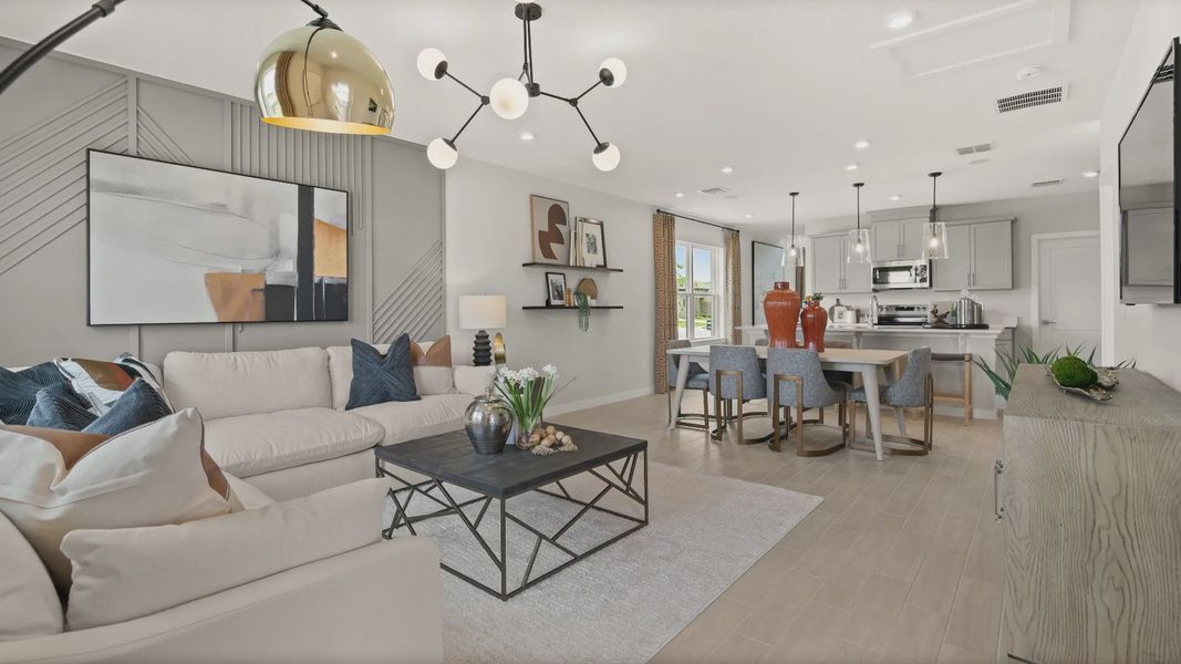 Furnished interior view inside a new home in Ardisia Park, New Smyrna Beach (Image 16).