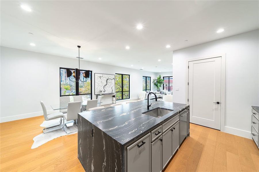 Furnished interior view inside a new home in , Dallas (Image 12).