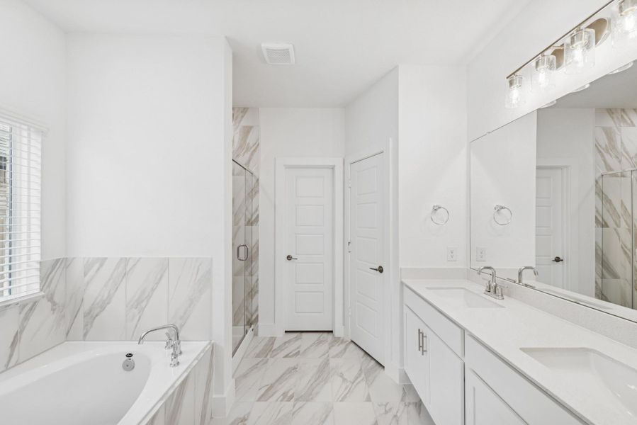 Furnished interior view inside a new home in Marvida, Cypress (Image 6).