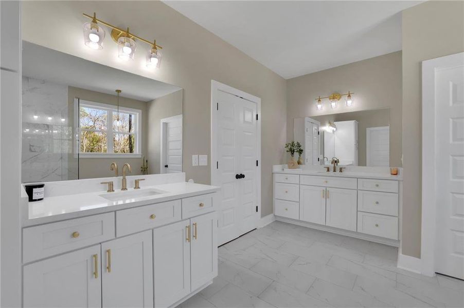 Furnished interior view inside a new home in , Monroe (Image 13).