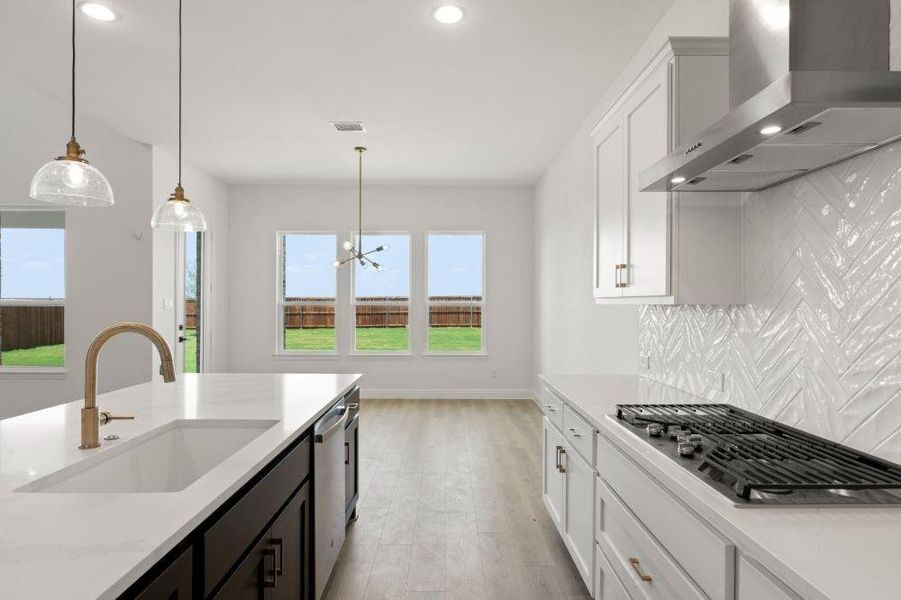 Furnished interior view inside a new home in Cambridge Crossing, Celina (Image 6). Furnished interior view inside a new home in Cambridge Crossing, Celina (Image 6).