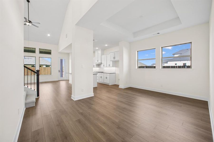 Spacious, unfurnished interior of a new home in Tavolo Park Cottages, Fort Worth (Image 15). Spacious, unfurnished interior of a new home in Tavolo Park Cottages, Fort Worth (Image 15).