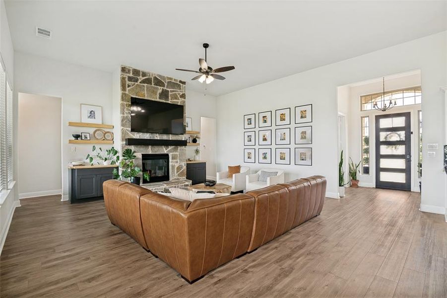 Furnished interior view inside a new home in , McLendon-Chisholm (Image 18). Furnished interior view inside a new home in , McLendon-Chisholm (Image 18).