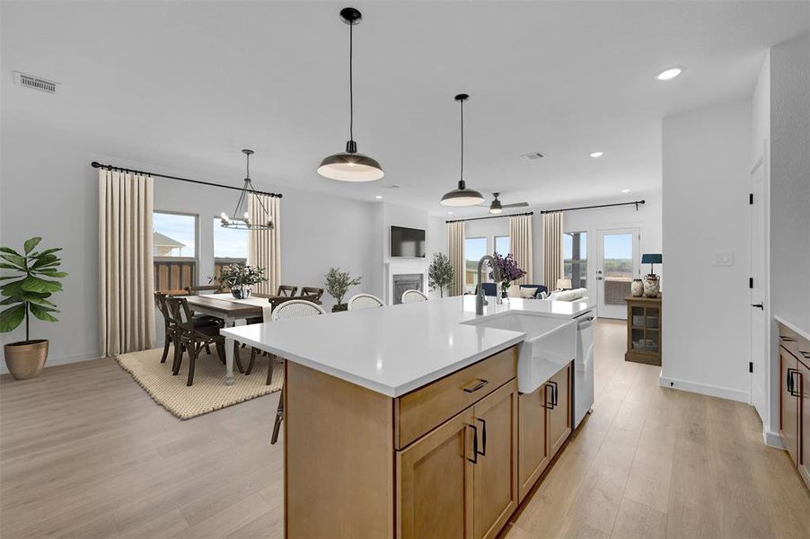 Furnished interior view inside a new home in Aspire at Reunion, Newark (Image 14).