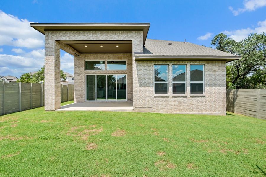 Front exterior of a new home in Arbor Collection At Wolf Ranch, Georgetown, TX, highlighting curb appeal (Image 23).
