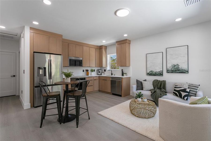 Furnished interior view inside a new home in , St. Petersburg (Image 9).