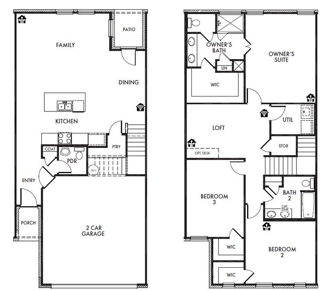 Front exterior of a new home in Sereno Oaks at Buckner Terrace, Dallas, TX, highlighting curb appeal (Image 1). Front exterior of a new home in Sereno Oaks at Buckner Terrace, Dallas, TX, highlighting curb appeal (Image 1).