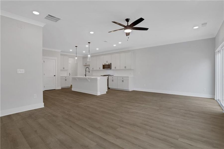 Spacious, unfurnished interior of a new home in Villas at Dawsonville Townhomes, Dawsonville (Image 36).