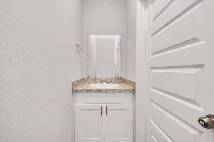 Half bath on 1st floor