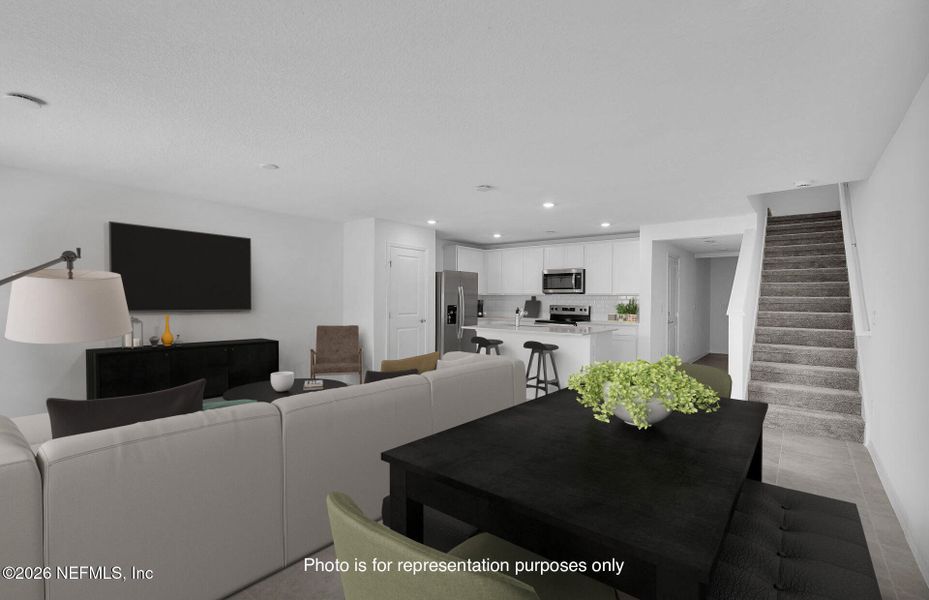 Furnished interior view inside a new home in , Jacksonville (Image 4).