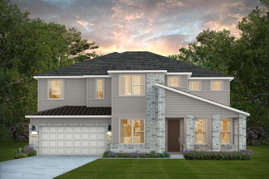 Representative exterior photo of a completed home built from the Ferris by Pulte Homes in Corley Farms, Boerne, TX (Image 21).