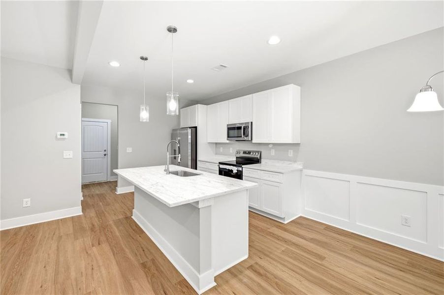 Furnished interior view inside a new home in , Mount Airy (Image 8).
