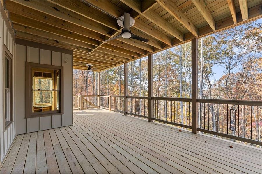 Exterior details and patio area of a home in , Dahlonega (Image 36).