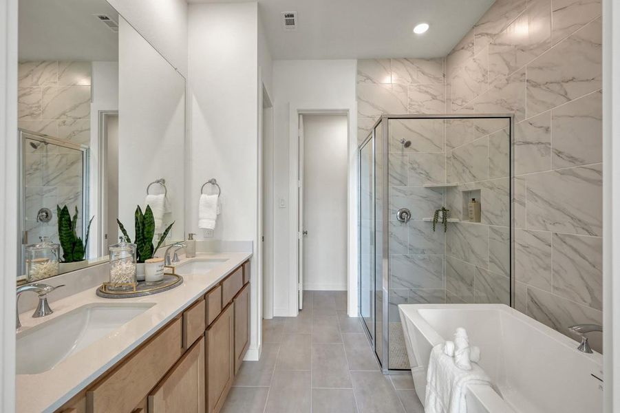Furnished interior view inside a new home in Woodforest Townhomes, Montgomery (Image 14).