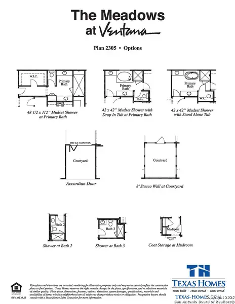 2D floor plan layout of this home in Ventana, Bulverde, TX (Image 9).