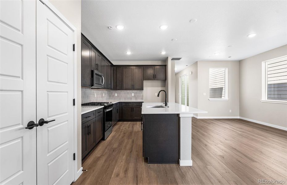 Furnished interior view inside a new home in Painted Prairie, Aurora (Image 5).