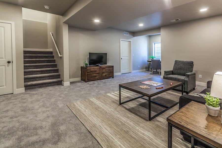 Furnished interior view inside a new home in Trailside, Timnath (Image 33).